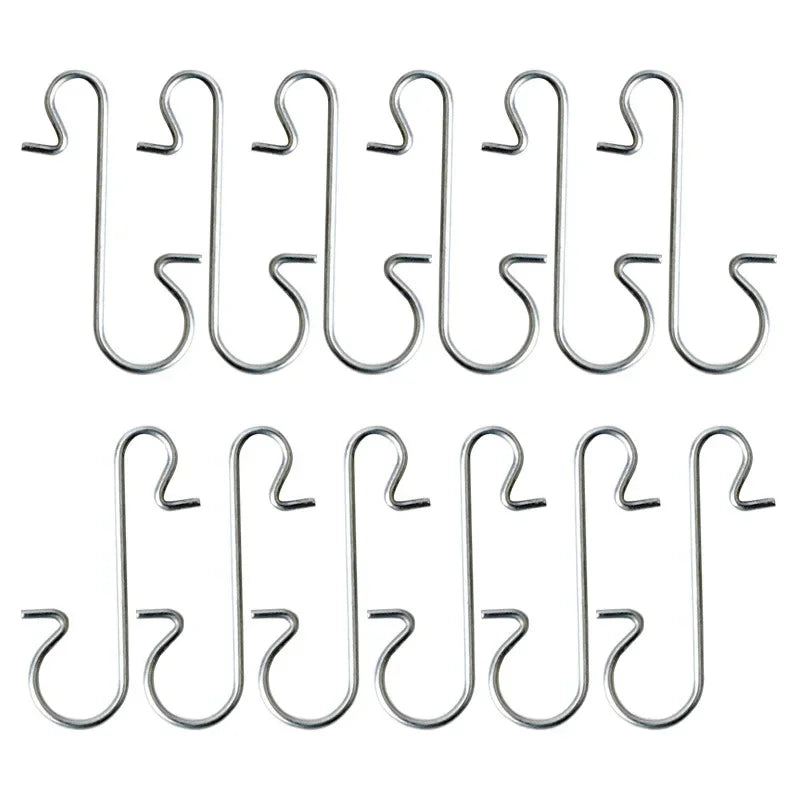 50 Pcs Christmas Tree Ornament S-Hooks for Hanging - Image 6
