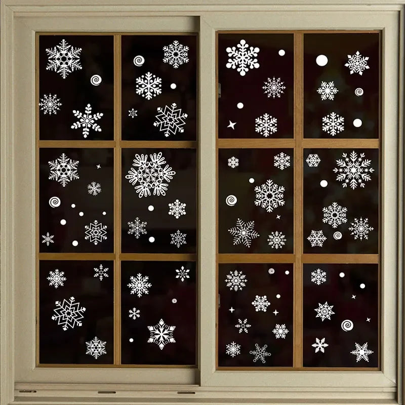 Festive Snowflake Window Decals for Christmas Cheer - Image 26