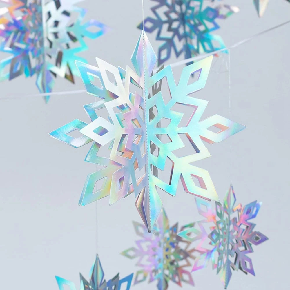 6Pcs Snowflake Hanging Ornaments for Christmas Decor - Image 4
