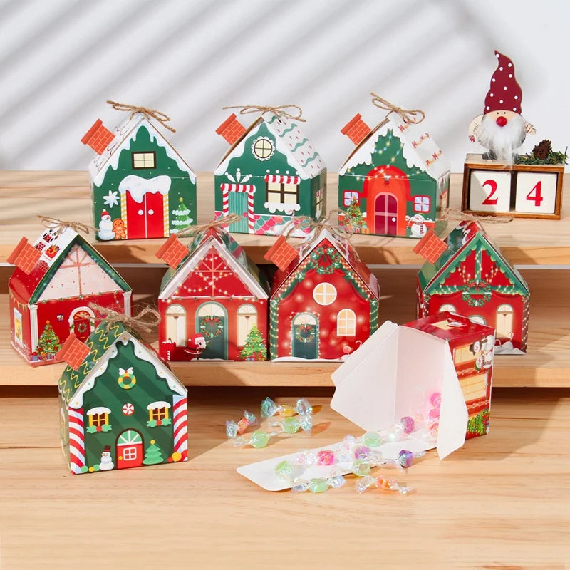 Charming House-Shaped Christmas Gift Bags - Image 13