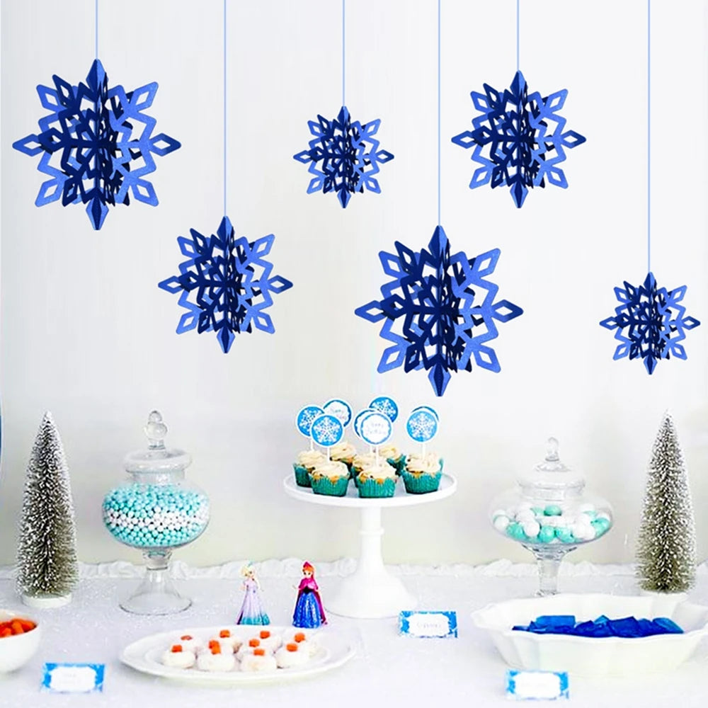 6Pcs Snowflake Hanging Ornaments for Christmas Decor - Image 13