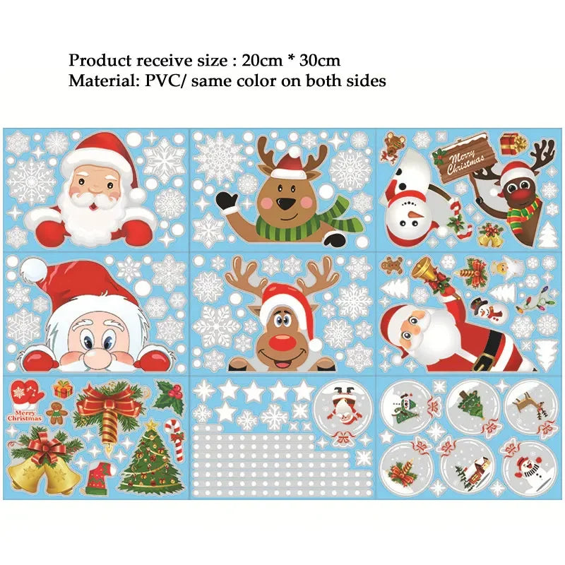 Festive Snowflake Window Decals for Christmas Cheer - Image 29