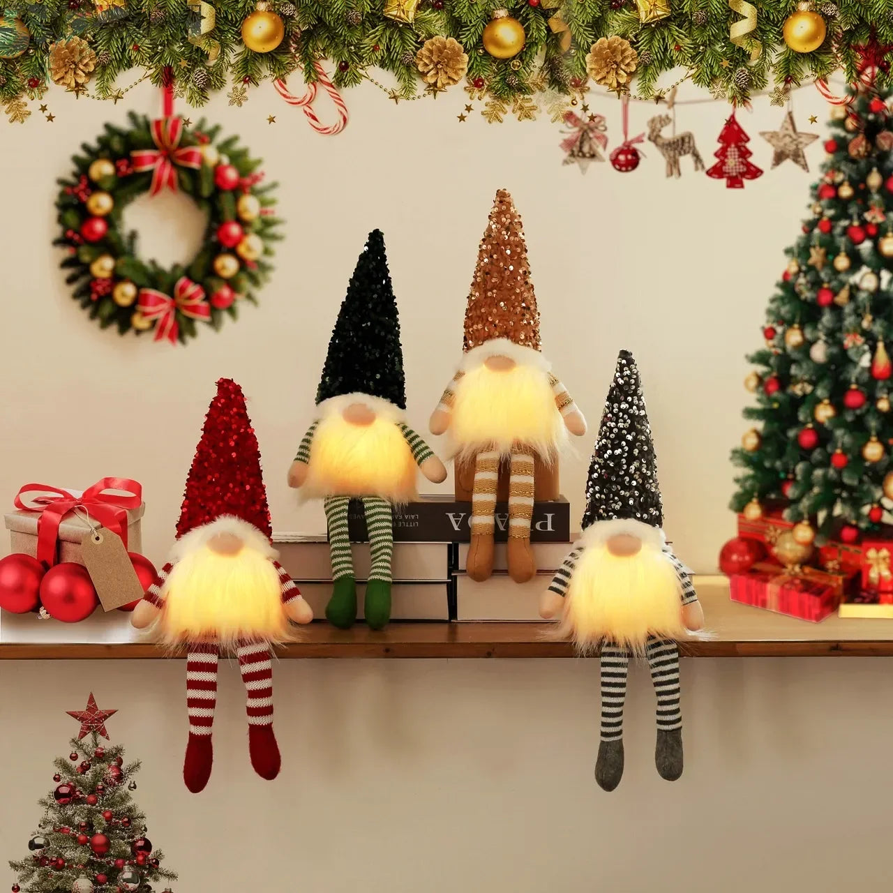 Light Up Gnome Christmas Decorations – Festive Table Ornaments - Image 25