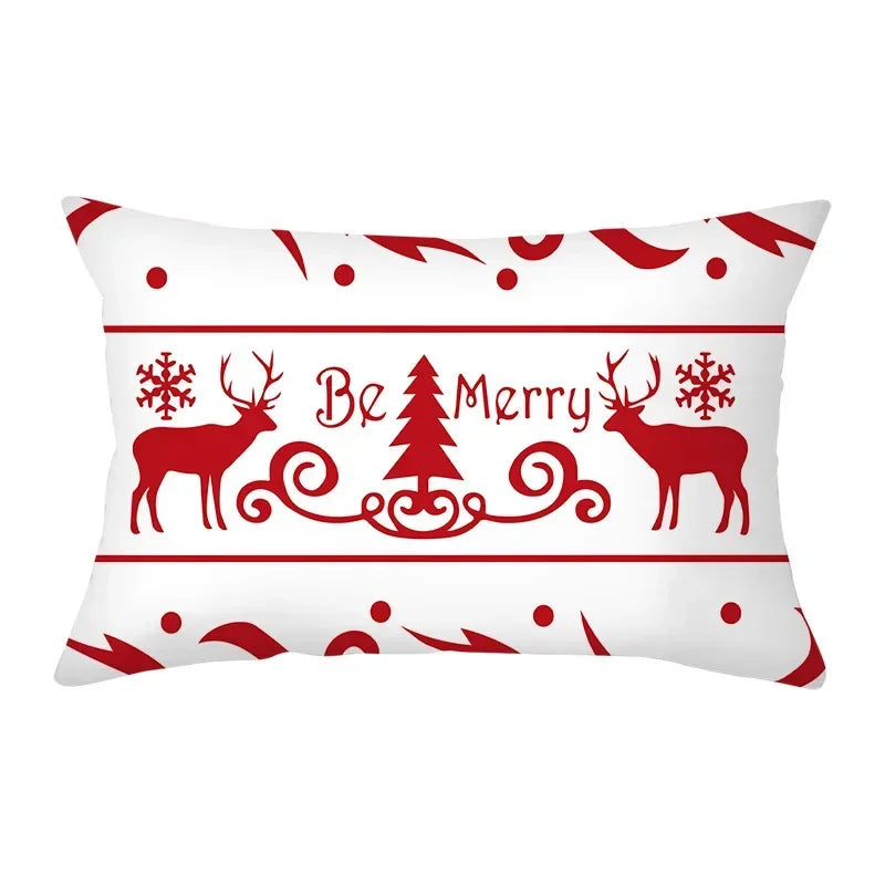 Festive Red Christmas Cushion Cover for Cozy Decor - Image 21