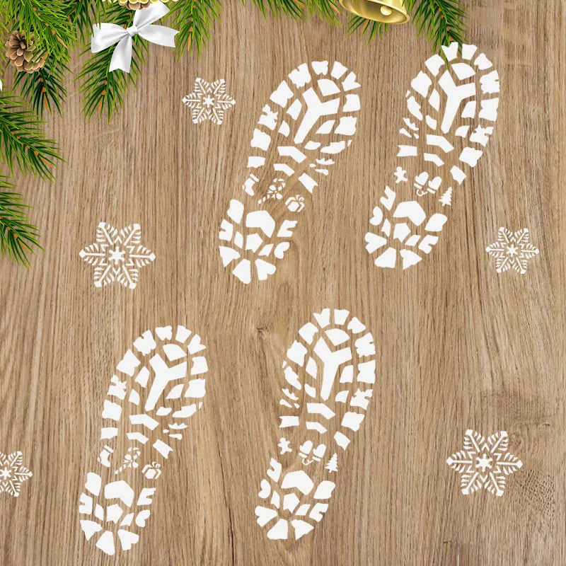 Festive Santa Snowflake Card Embossing Template - Image 31