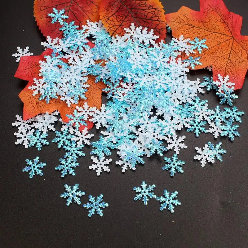 Festive Snowflake Confetti for Holiday Decor - Image 2