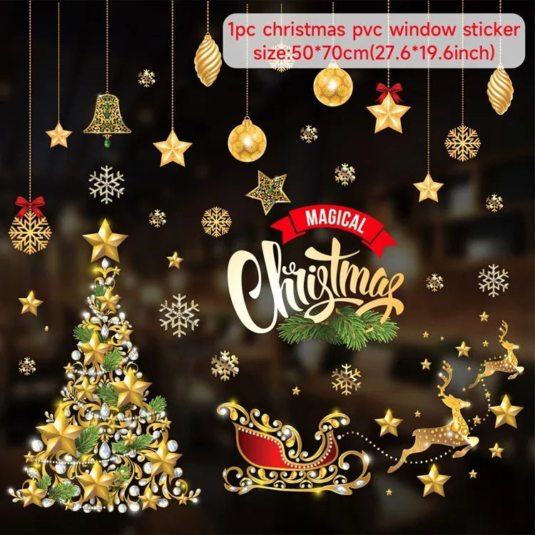 Merry Christmas Window Stickers & Wall Decor - Image 13