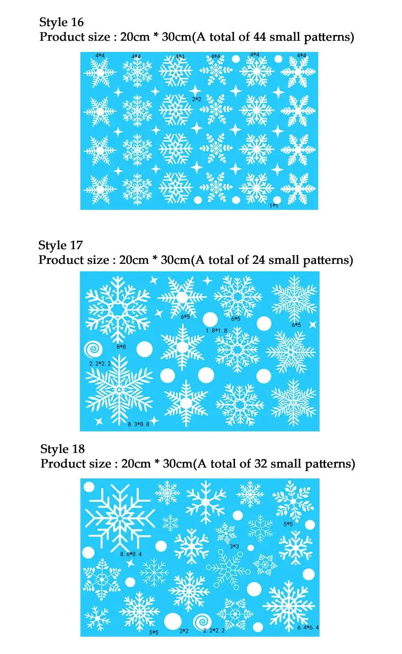 Festive Snowflake Window Decals for Christmas Cheer - Image 36