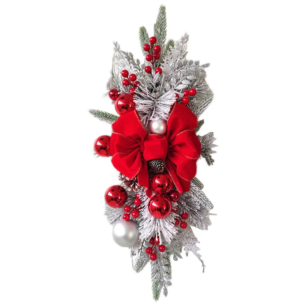 Festive Gold, Red, Green Christmas Ornament Set