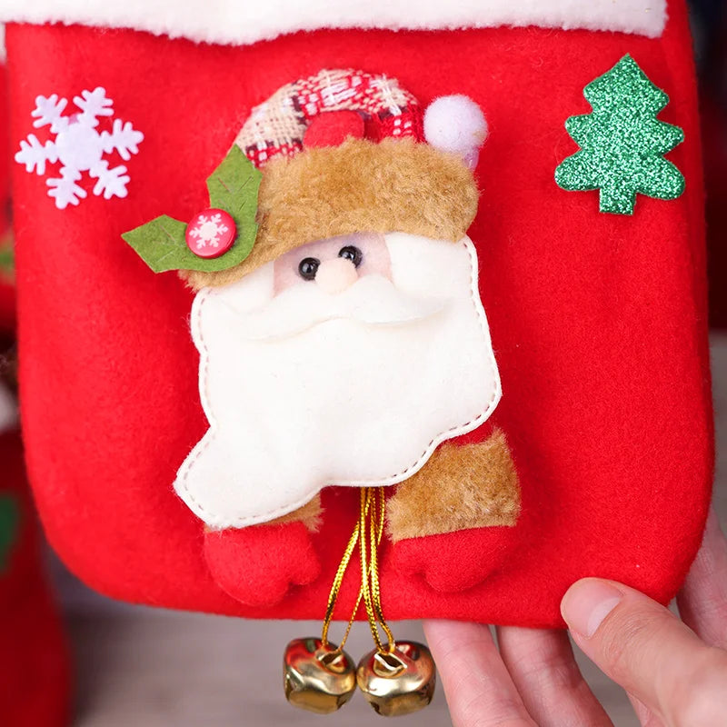 Festive Cartoon Santa & Snowman Christmas Gift Bags - Image 8