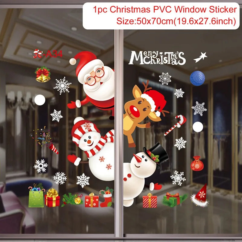 Festive Christmas Wall and Window Stickers - Image 33