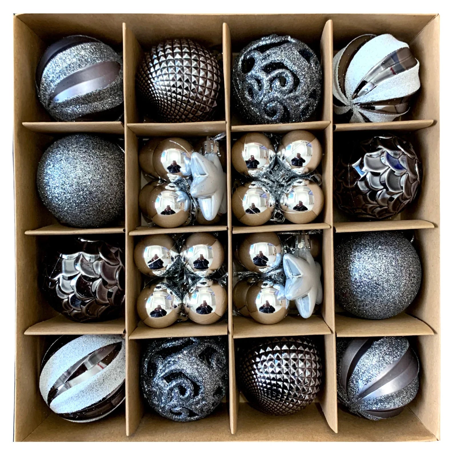 Large Golden Red Christmas Baubles for Festive Decor - Image 6