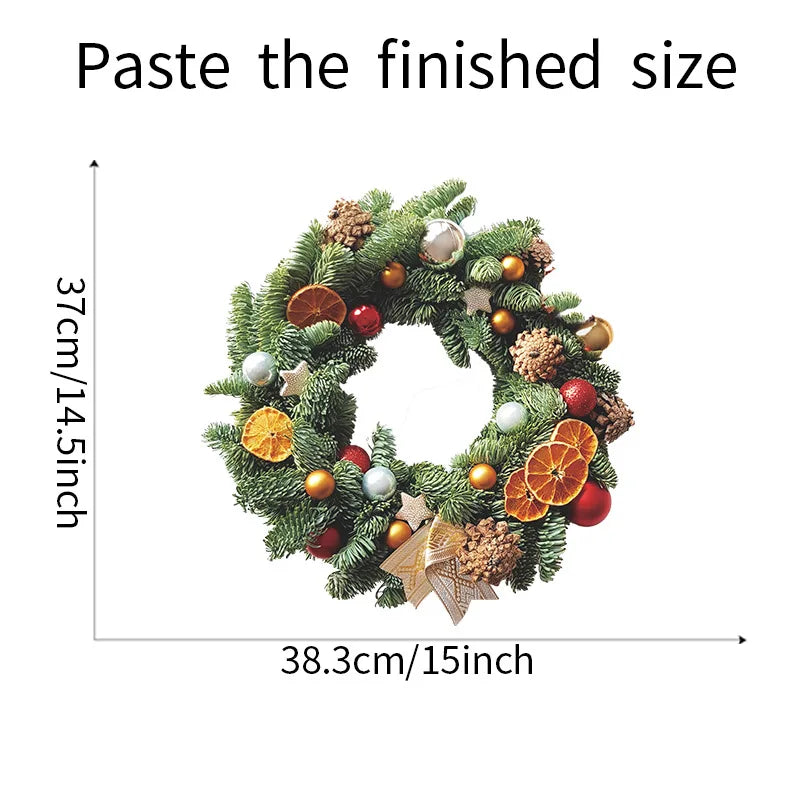 Festive Green Christmas Window Vinyl Decals - Image 17