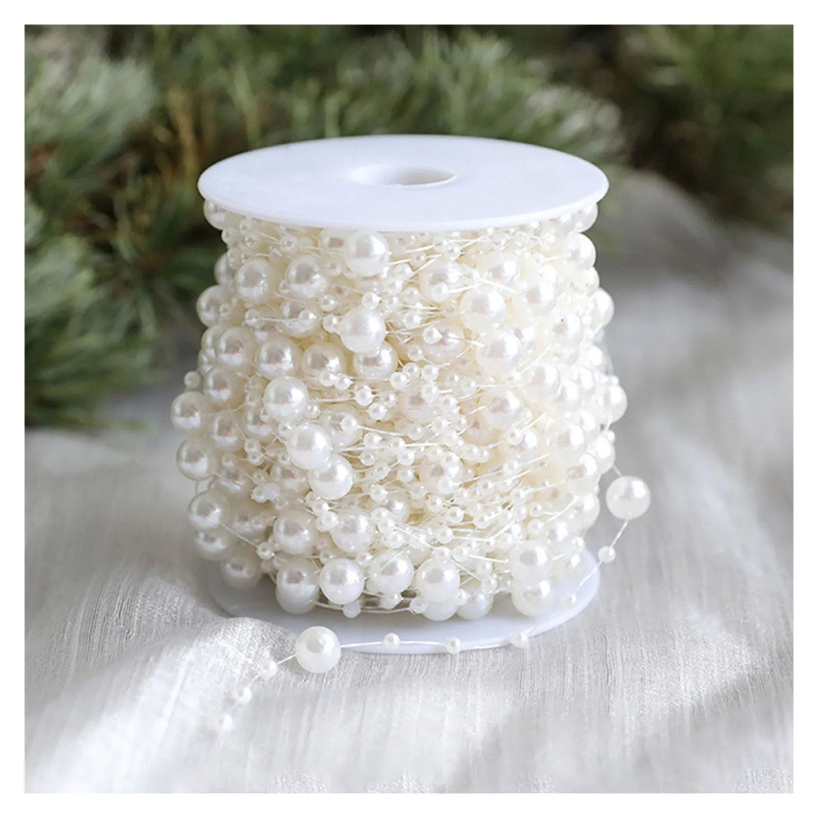 Festive 10m Christmas Tree Beads Garland Decor - Image 18