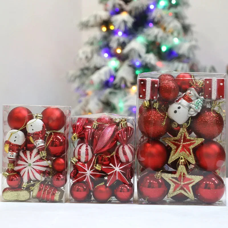 20Pcs Rose Gold Christmas Tree Ornaments Set - Image 7