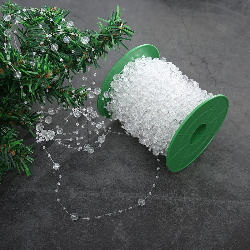 Festive 10m Christmas Tree Beads Garland Decor - Image 17