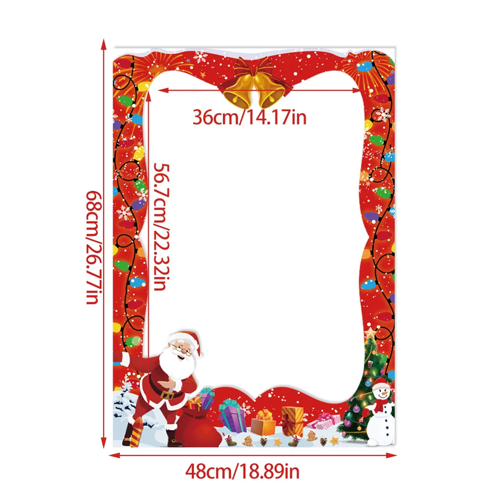 Festive Santa Tree Glasses Photo Booth Props - Image 11