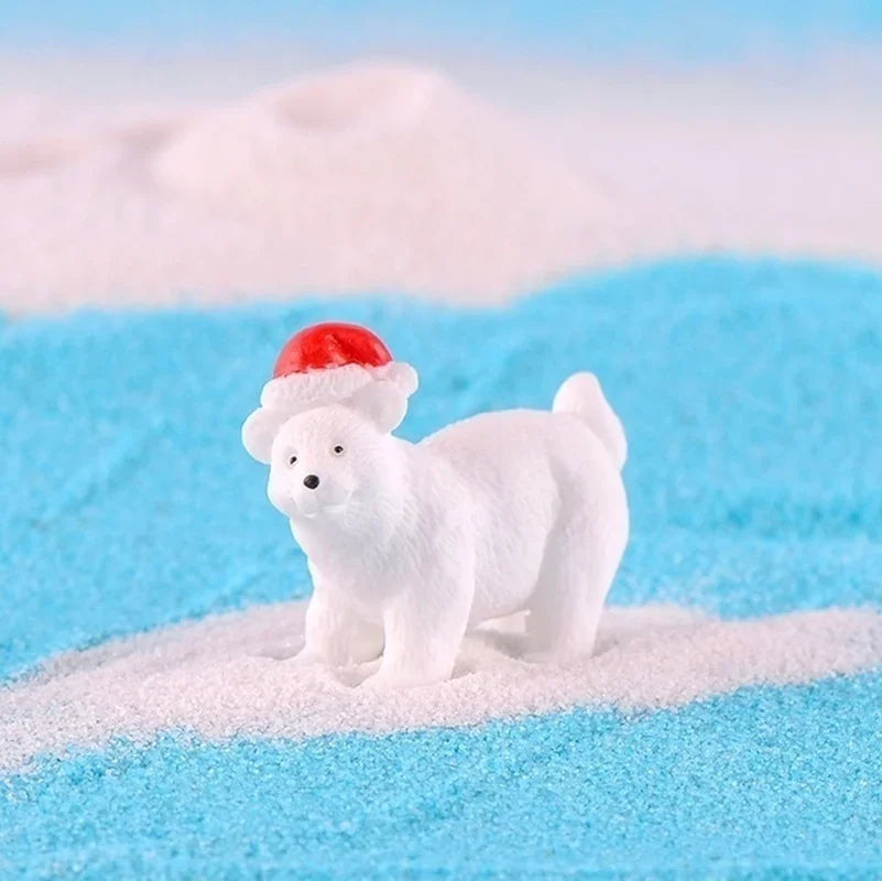 Adorable 3pcs Polar Bear Christmas Miniatures - Image 16