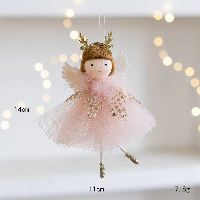 Charming Christmas Angel Doll Tree Ornament - Image 2