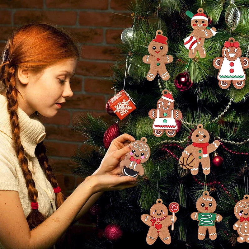 Charming Gingerbread Man Tree Ornaments - Festive Decor - Image 27