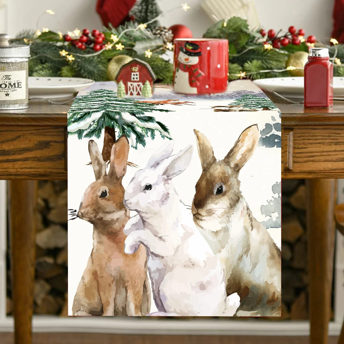Festive Christmas Table Runner for Holiday Decor - Image 11