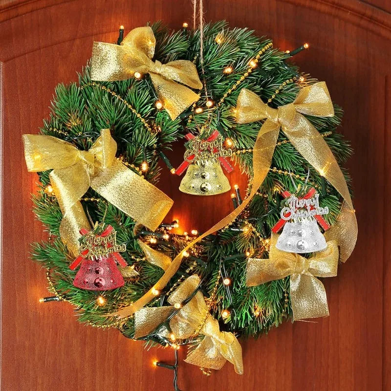 4PCS Gold Christmas Bells for Festive Decor - Image 7