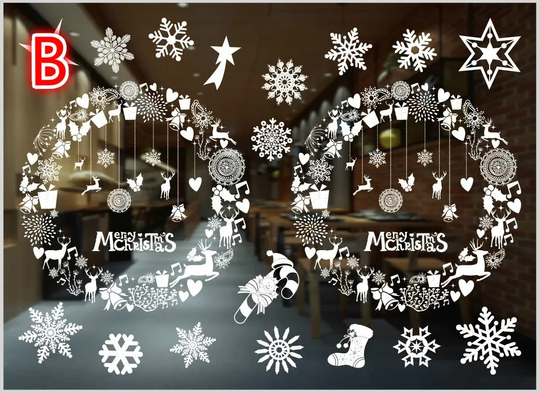 Charming Christmas Window Stickers for Holiday Decor - Image 6