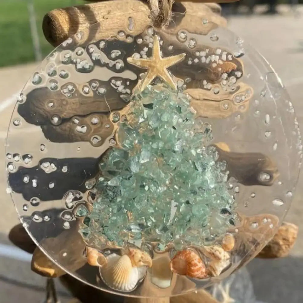 Coastal Christmas Ornament Set: Sea Glass & Starfish - Image 5