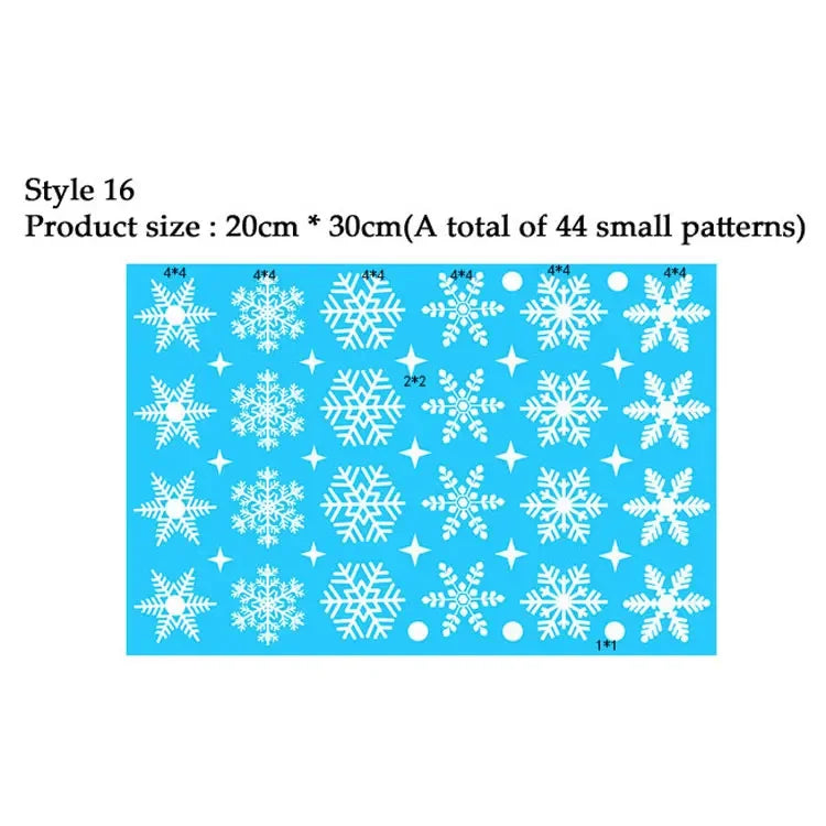 Festive Snowflake Window Decals for Christmas Cheer - Image 20