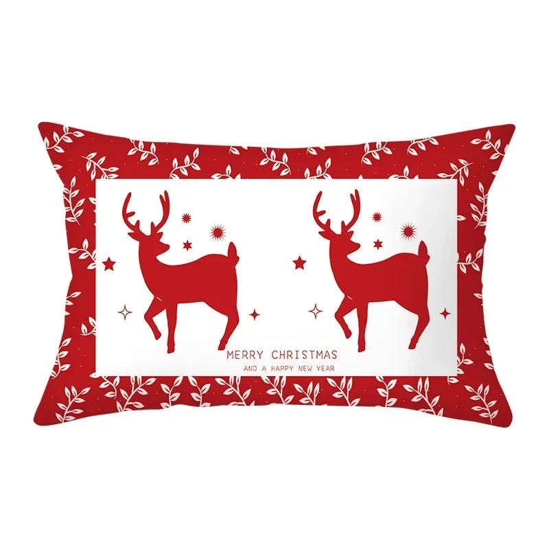 Festive Red Christmas Cushion Cover for Cozy Decor - Image 16