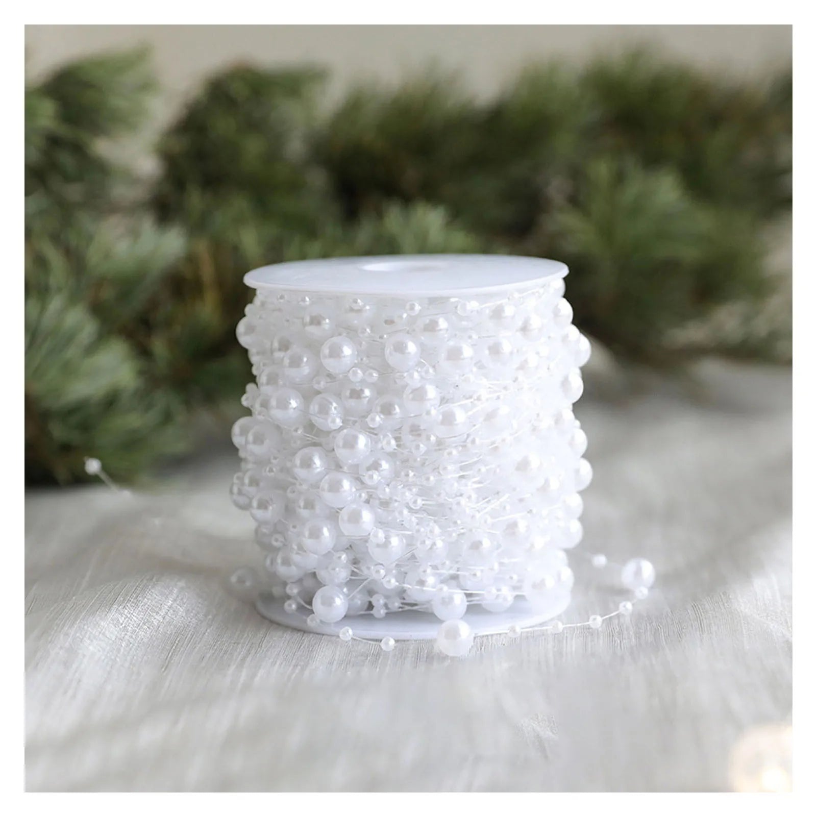 Festive 10m Christmas Tree Beads Garland Decor - Image 27