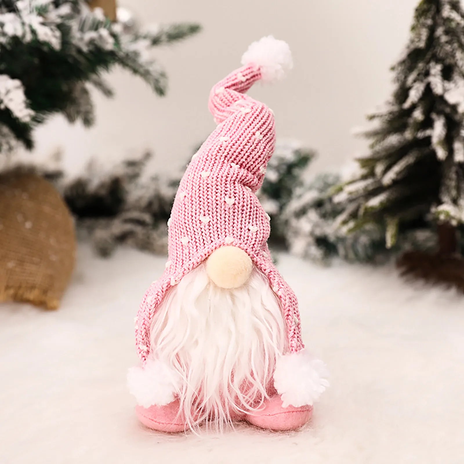 Adorable Plush Gnome Doll for Christmas Decor - Image 14