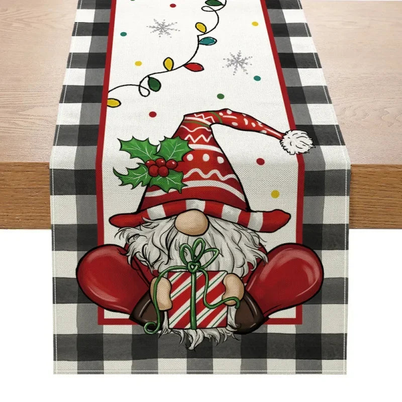 Charming Snowman Christmas Table Runner for Dining - Image 36