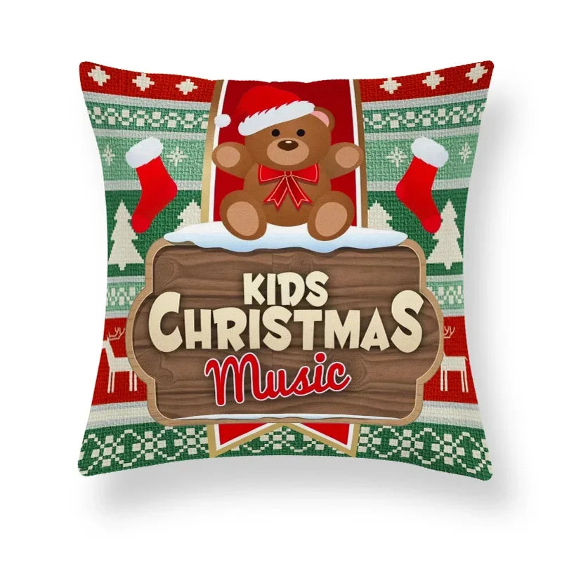 Festive Green Flower Ring Pillow Cushion - Image 25