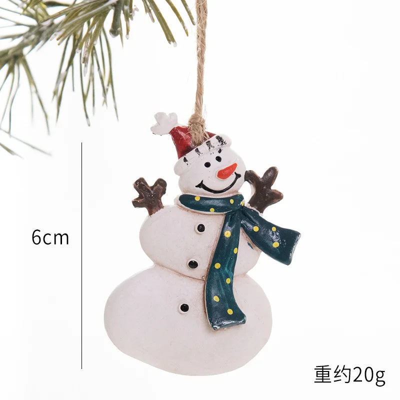 Festive Resin Christmas Sock & Snowman Ornaments - Image 42