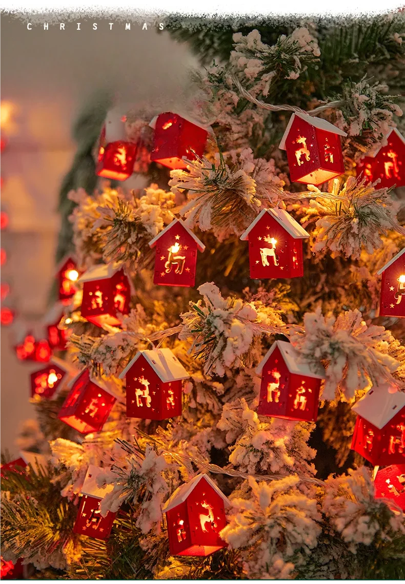 Charming Mini House LED Light String for Christmas - Image 3