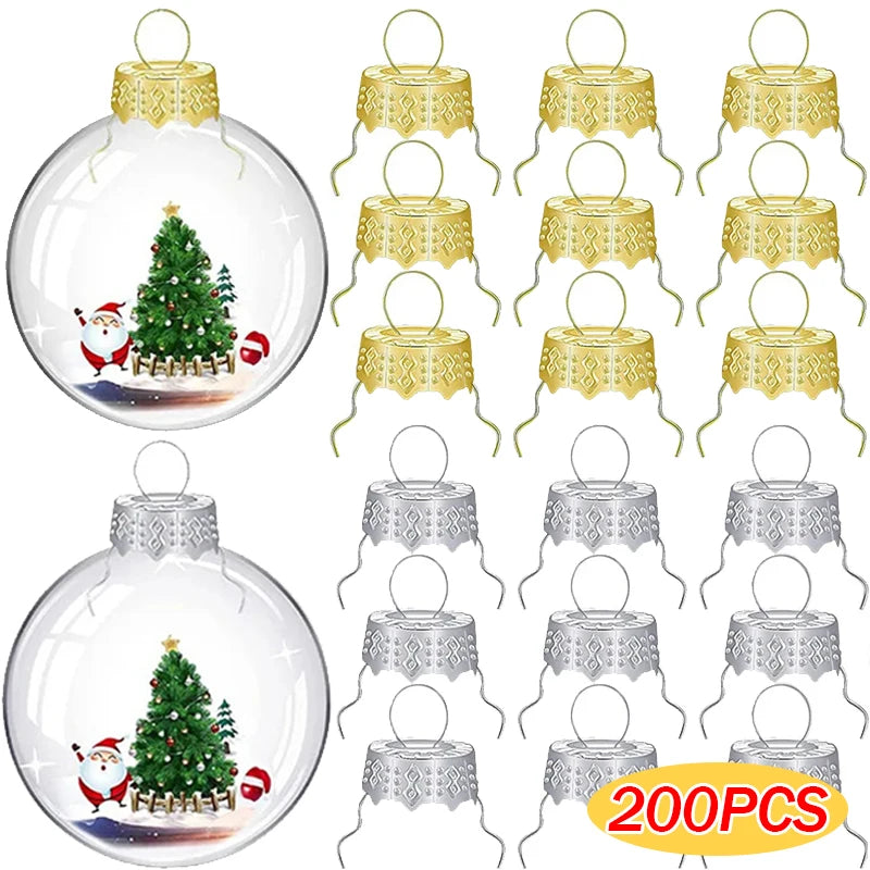 100-200pcs Removable Round Christmas Ball Caps - Image 11