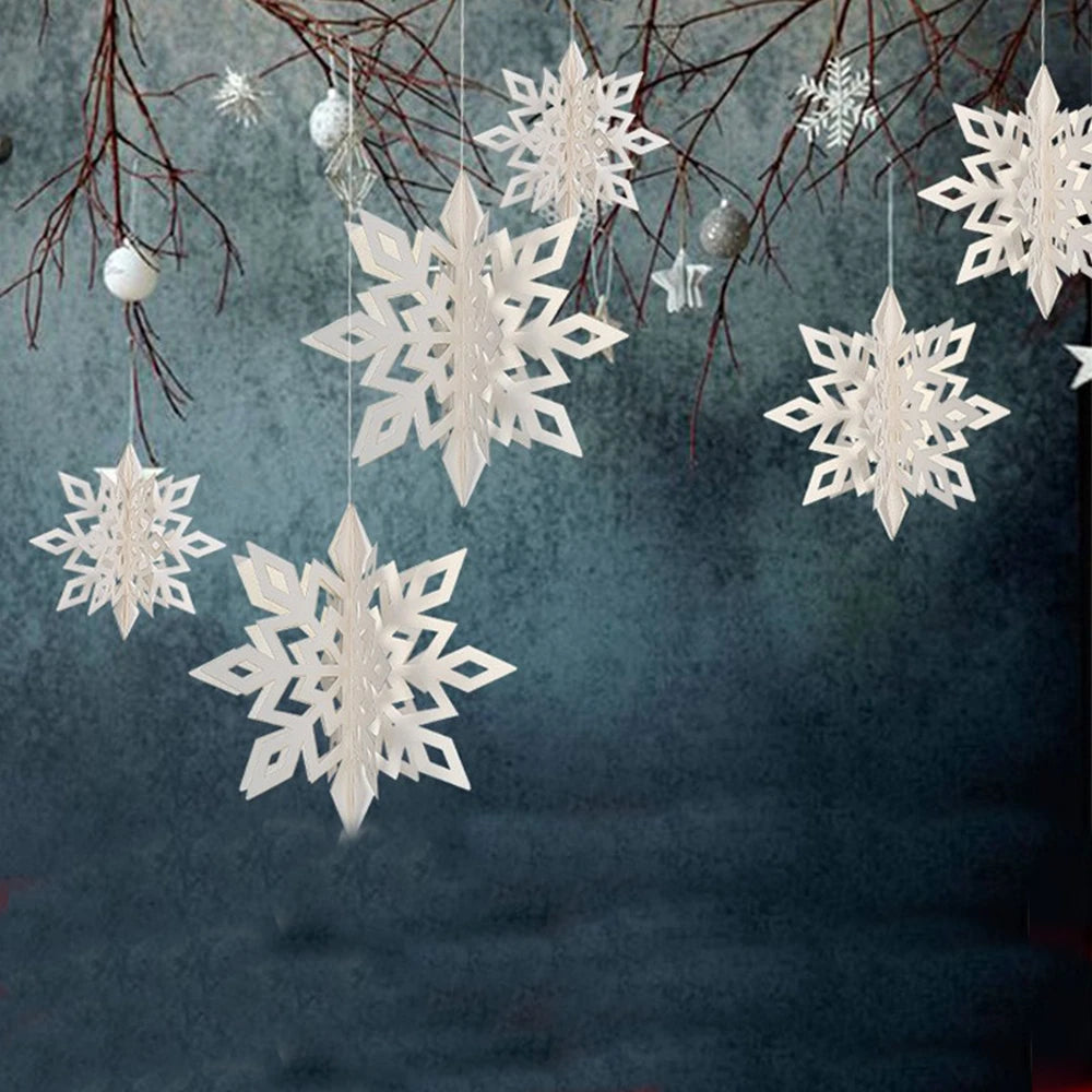 6Pcs Snowflake Hanging Ornaments for Christmas Decor - Image 16