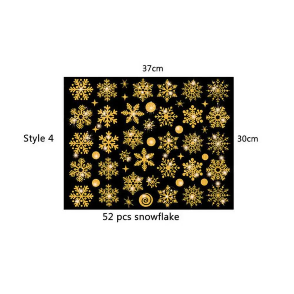 Glitter Snowflake Wall Stickers for Christmas Decor - Image 15