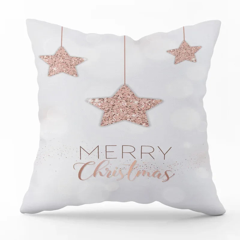 Festive Santa Claus Snowman Decorative Pillow Cover - Image 15
