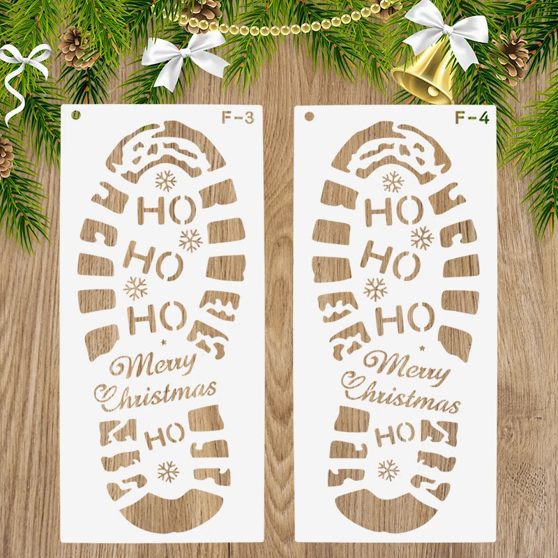 Festive Santa Snowflake Card Embossing Template - Image 29