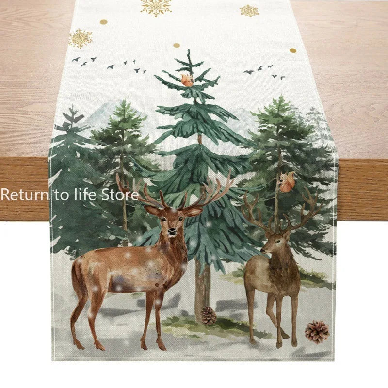 Charming Snowman Christmas Table Runner for Dining - Image 16