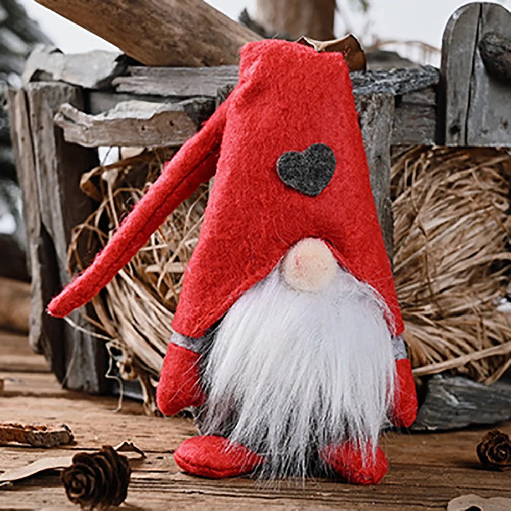 Charming Christmas Gnome Plush Doll Ornaments - Image 3