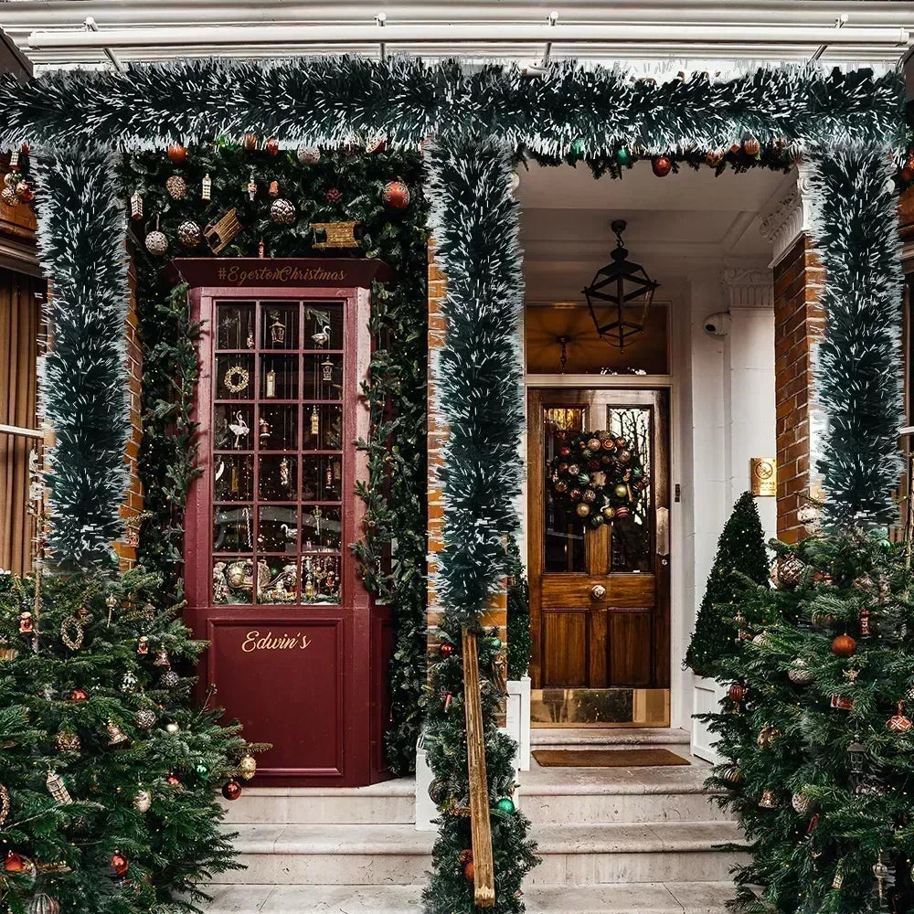Christmas Green Ribbon Garland for DIY Decorations - Image 18
