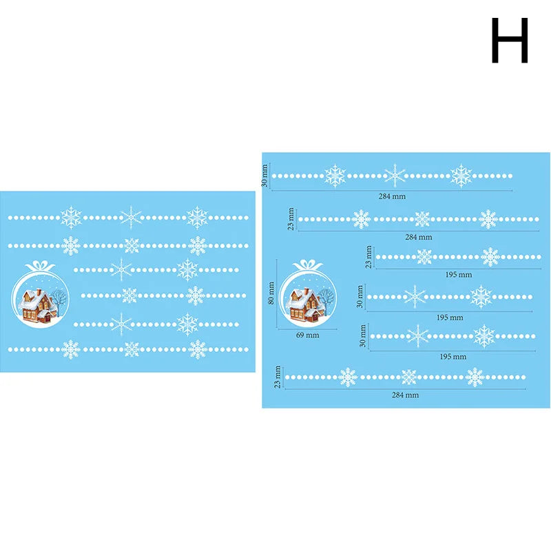 Festive Christmas Window Stickers: Santa & Snowflakes - Image 31