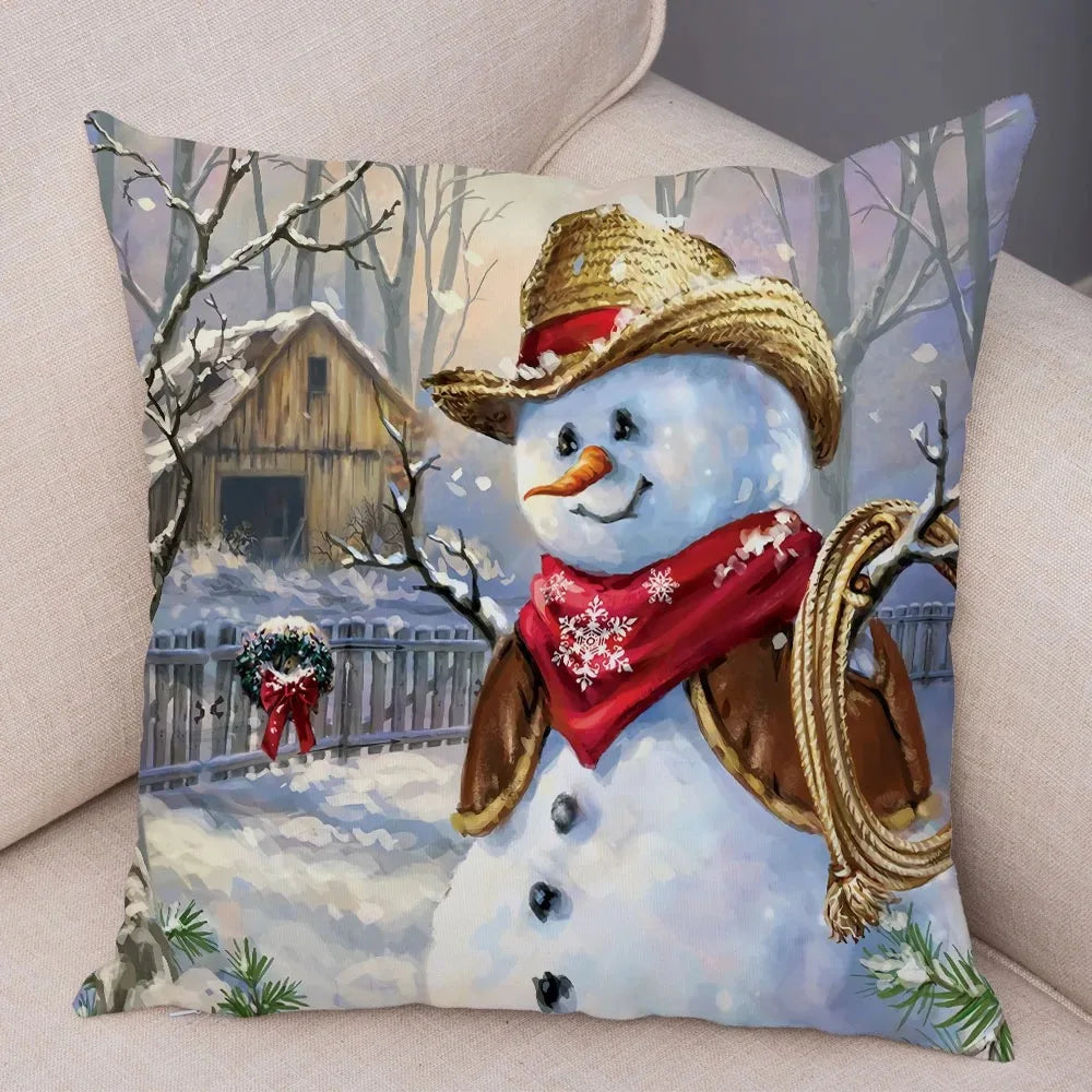 Festive Santa Claus Pillowcases for Cozy Holiday Decor - Image 9