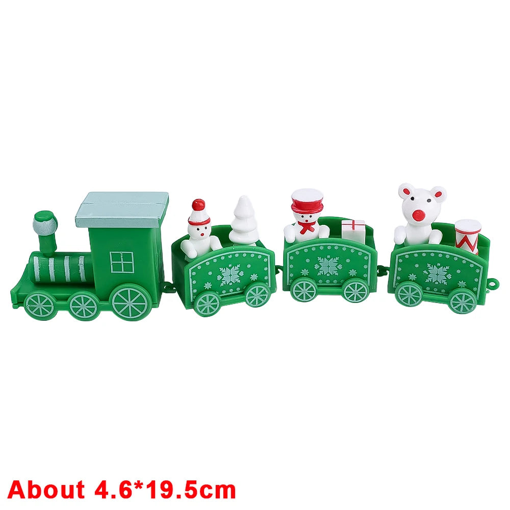 Charming Wooden Train Ornaments for Christmas Decor - Image 2
