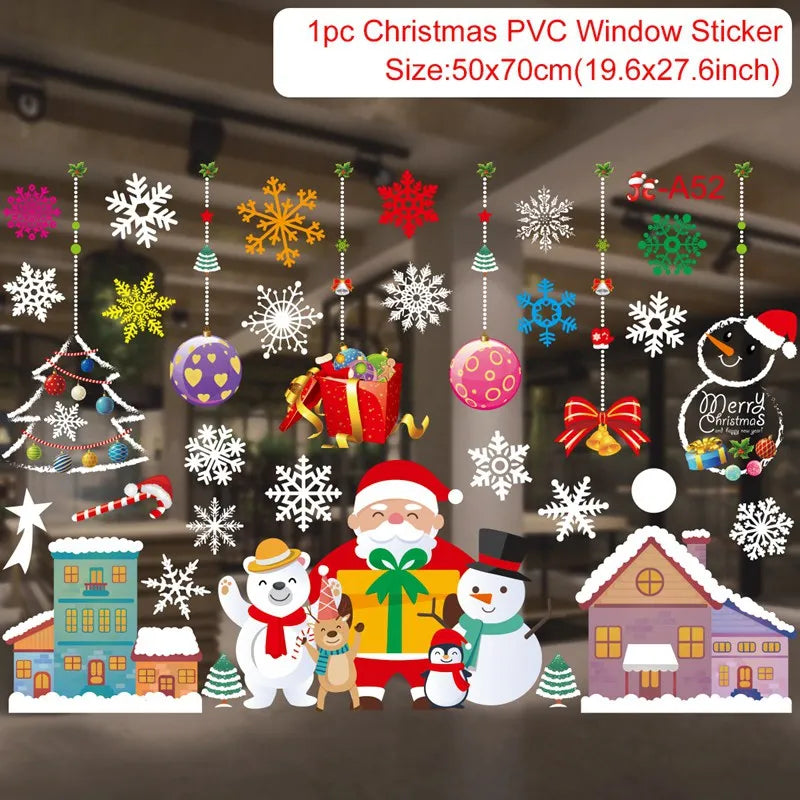 Merry Christmas Window Stickers & Wall Decor - Image 17