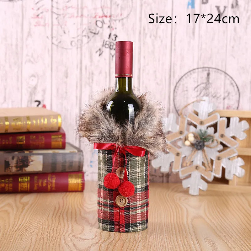 Festive Gnome Wine Bottle Cover for Christmas - Image 13
