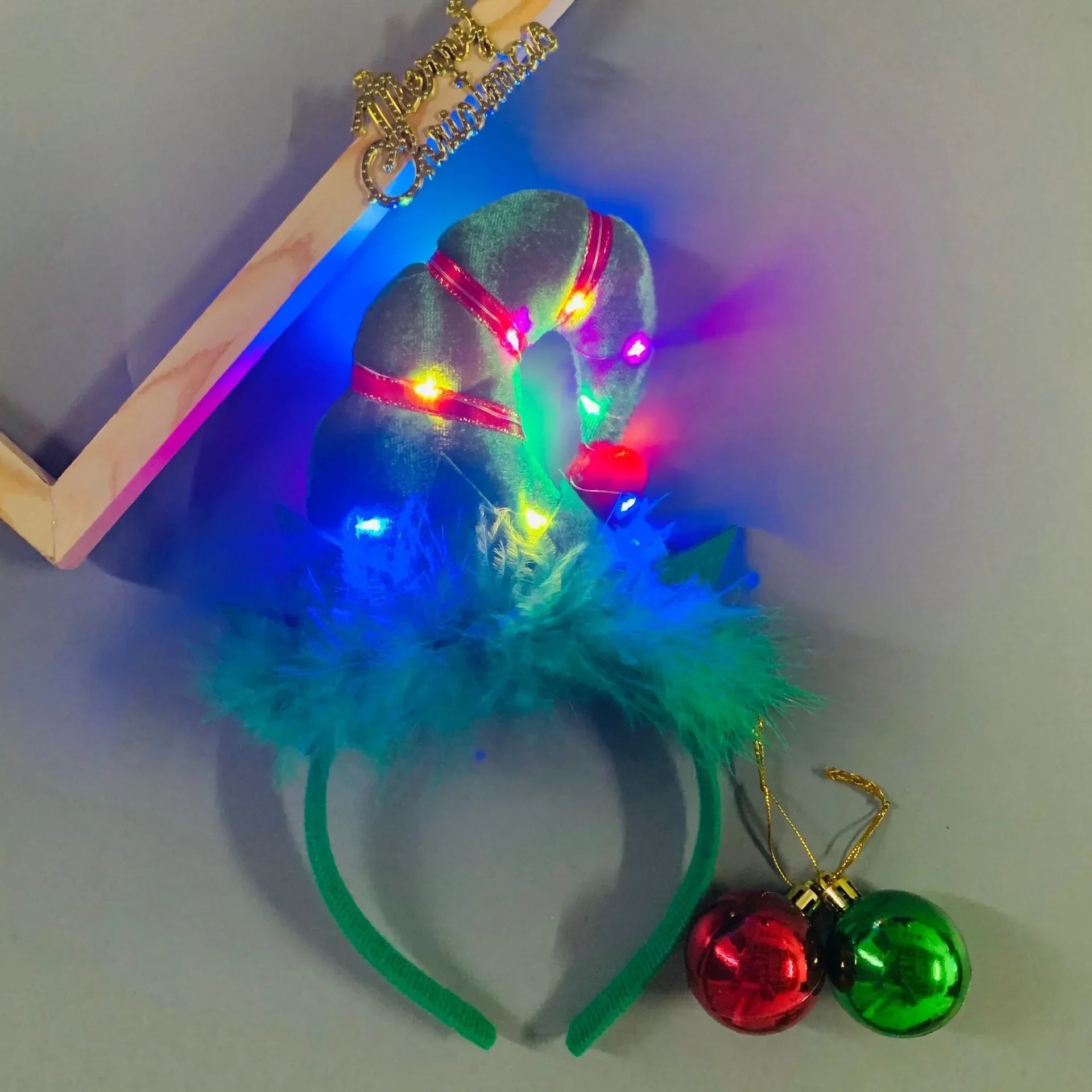 Festive LED Flashing Holiday Headband - Party Accessory - Image 22